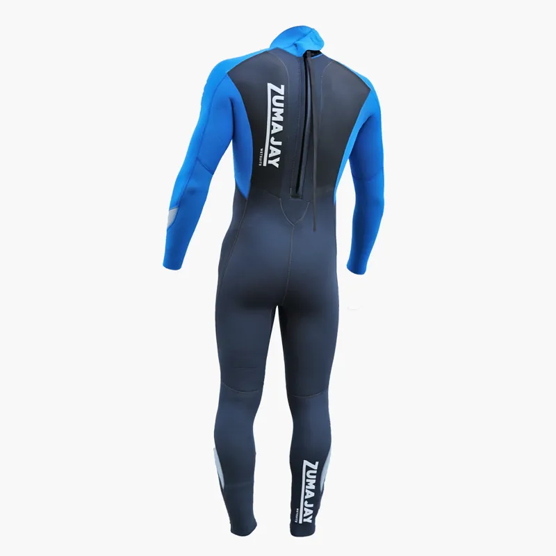 Zuma Jay Junior 4/3 Primo Back Zip Wetsuit Blue-1